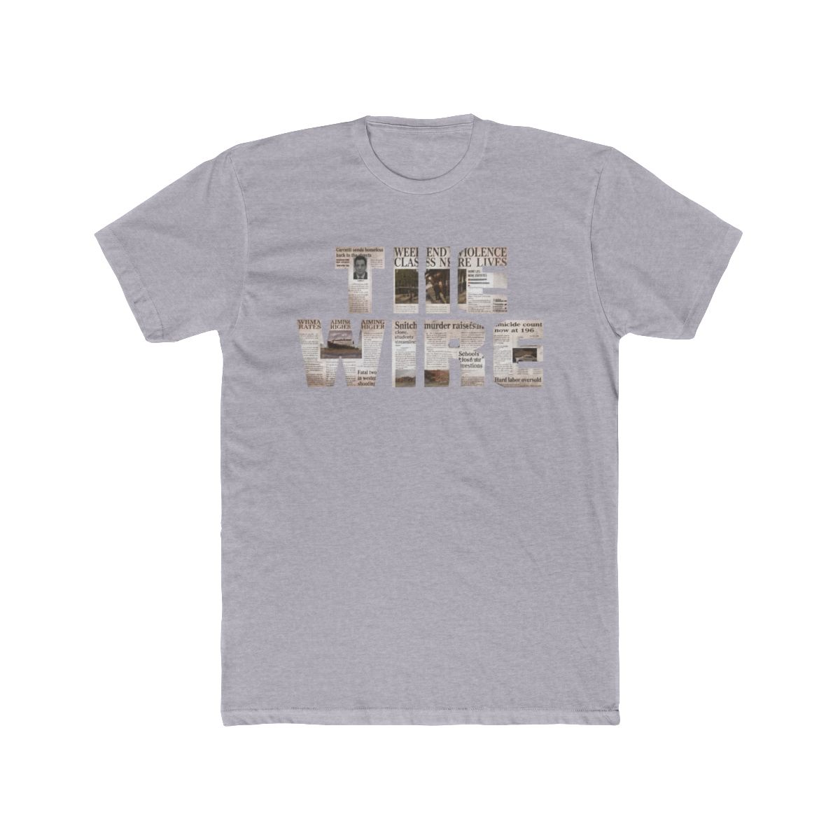 The Wire Logo Comfort Colors T Shirt - alternate angle 4, merchandise